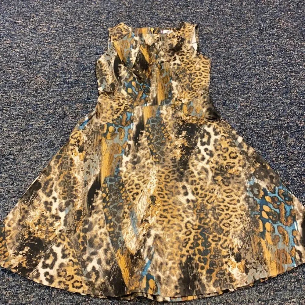 Jennifer Lopez Leopard Print Fit and Flare Dress 2
